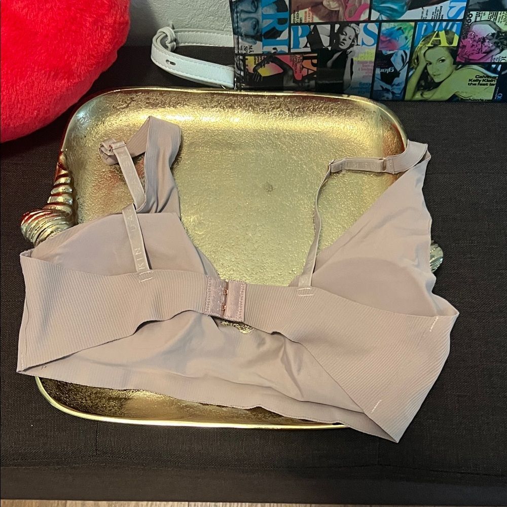 #1247** Nude Ribbed Bralette Bra - Picture 2 of 5